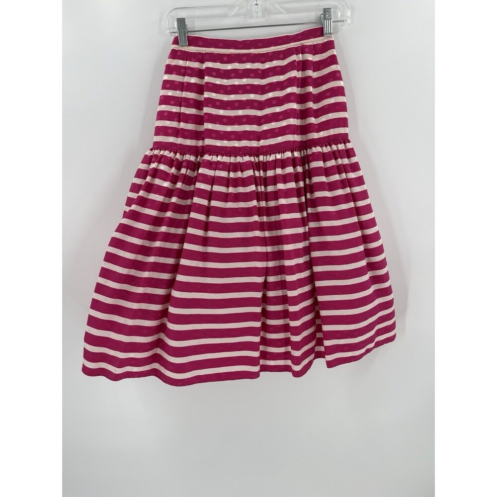 Vintage RARE!! Raul Blanco Pink White Stripe Polka Dot Tulle Underskirt Size 6